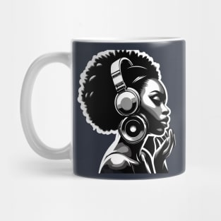 Afrocentric Woman Music Mug